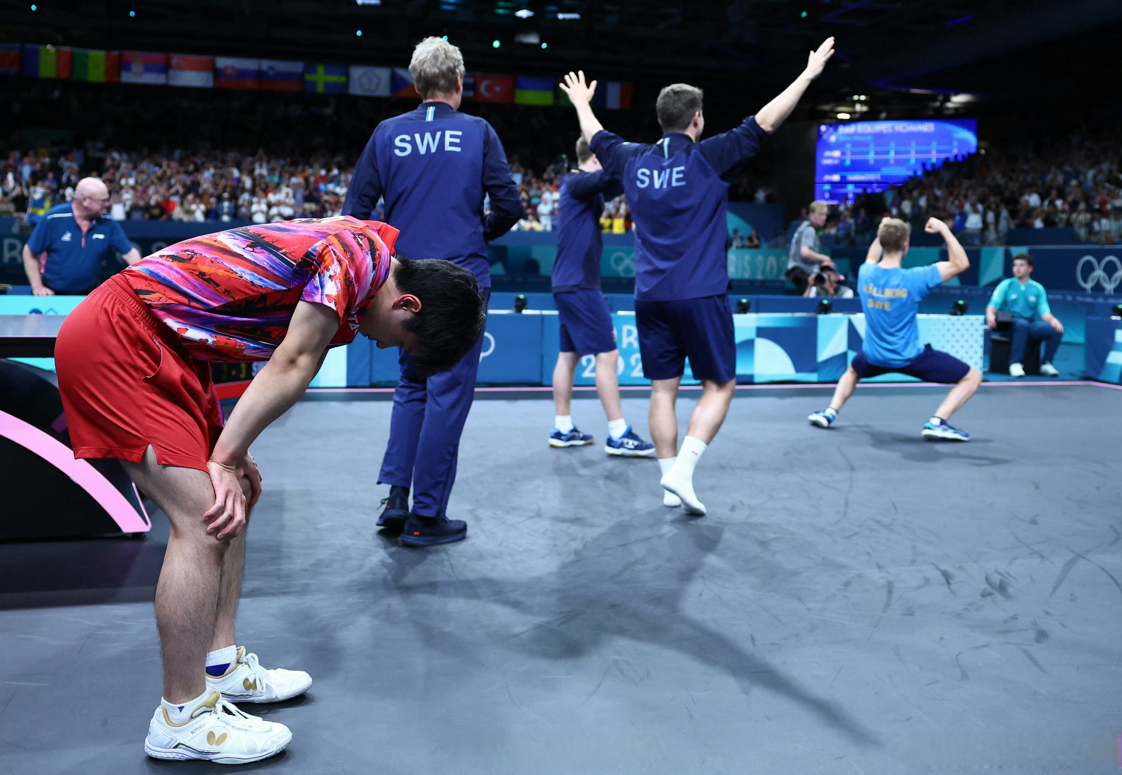 瑞典队横扫日本队，张继科点燃赛场